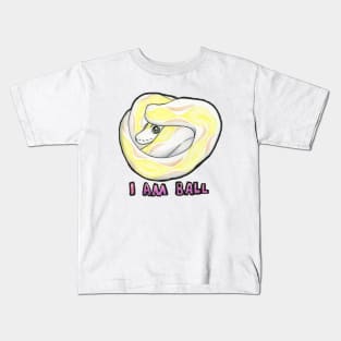 I Am Ball Pastel Python Kids T-Shirt